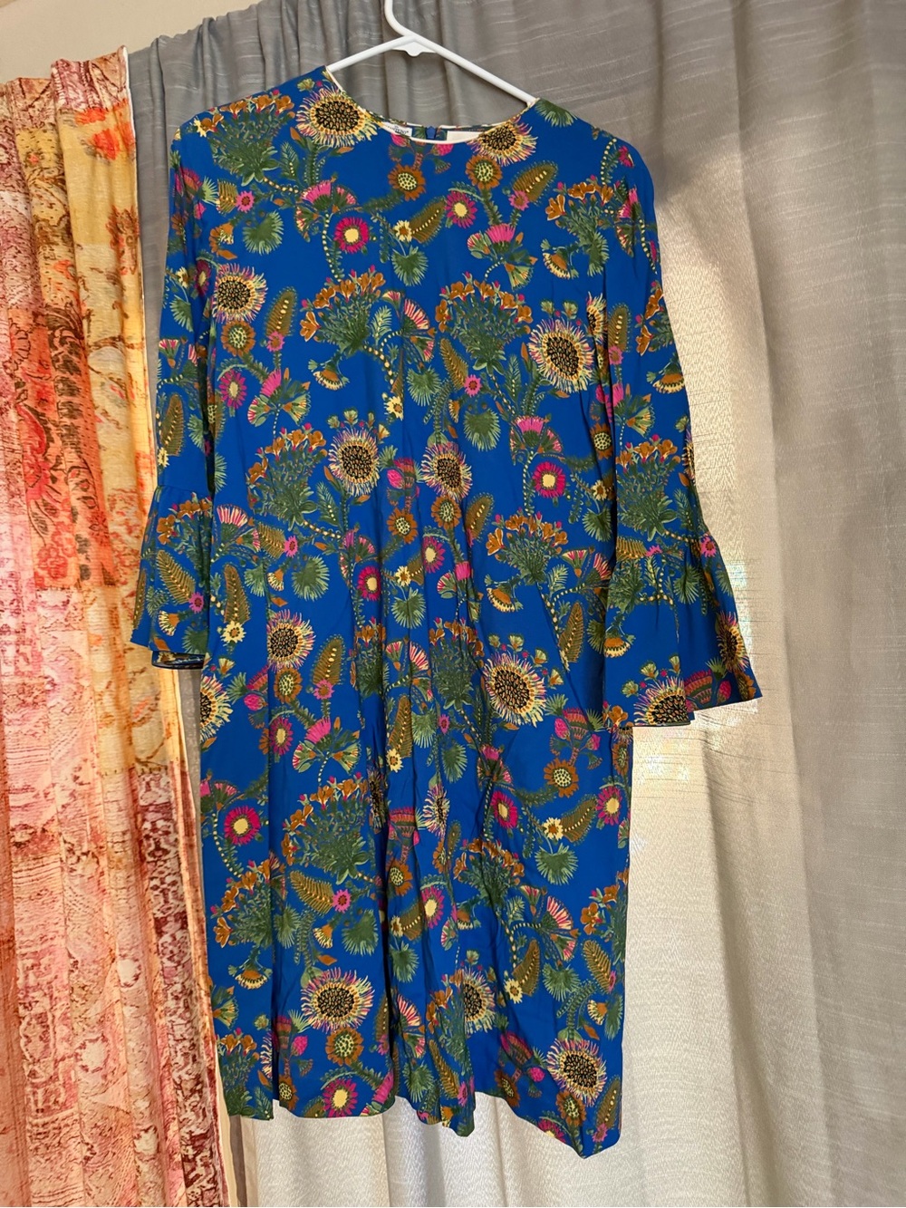 LA DoubleJ Bright Blue Floral Dress